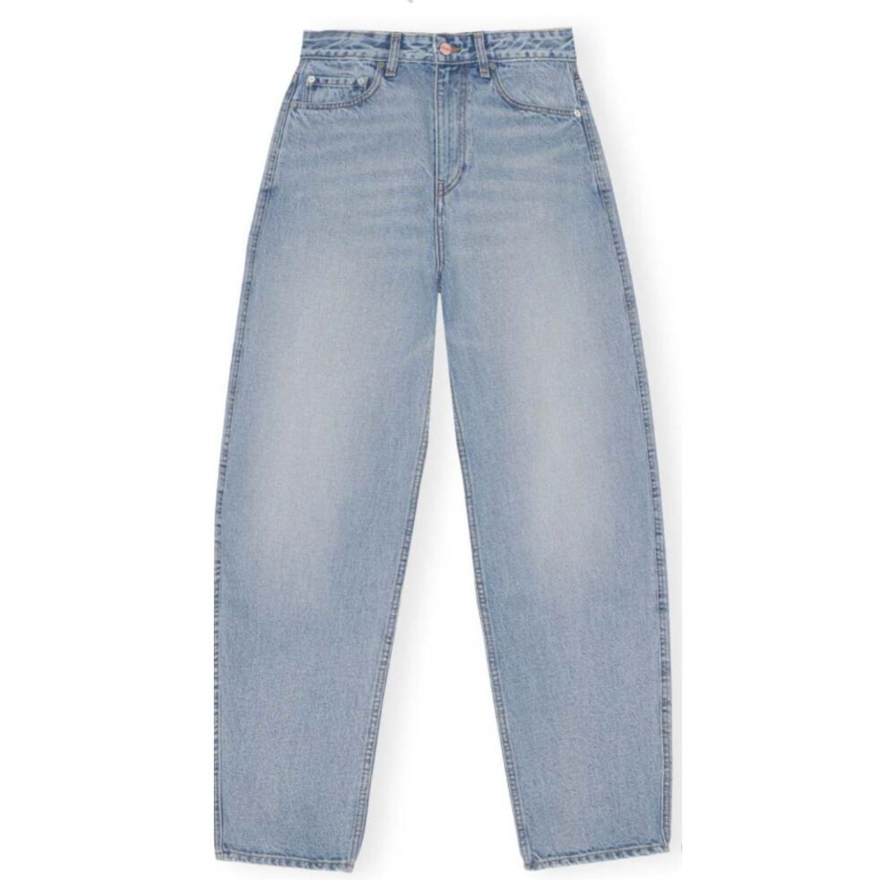 GANNI Relaxed Straight Jeans Vintage Light Wash Size 27 New